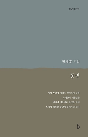 ▲ 동면, 정세훈 지음, 도서출판b, 135쪽, 1만원