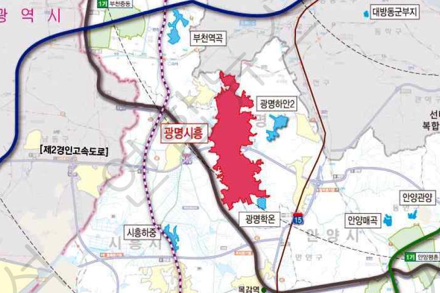 광명·시흥 신도시급 택지개발 지구 위치도. /자료제공=국토교통부