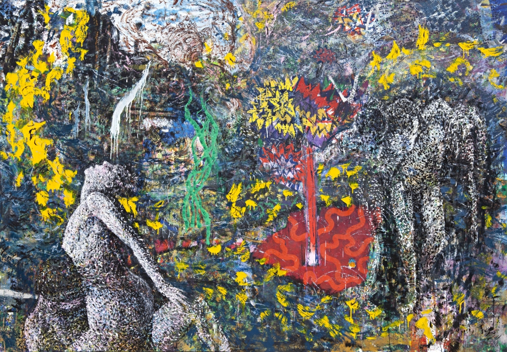 정용일, <삶의 경계 - 生 Ⅱ>, 225×165㎝, 캔버스에 유채, 2021