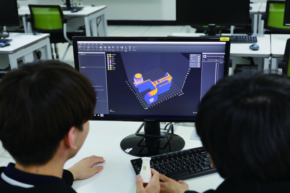 ▲ AI융합과 3D 프린팅 교육