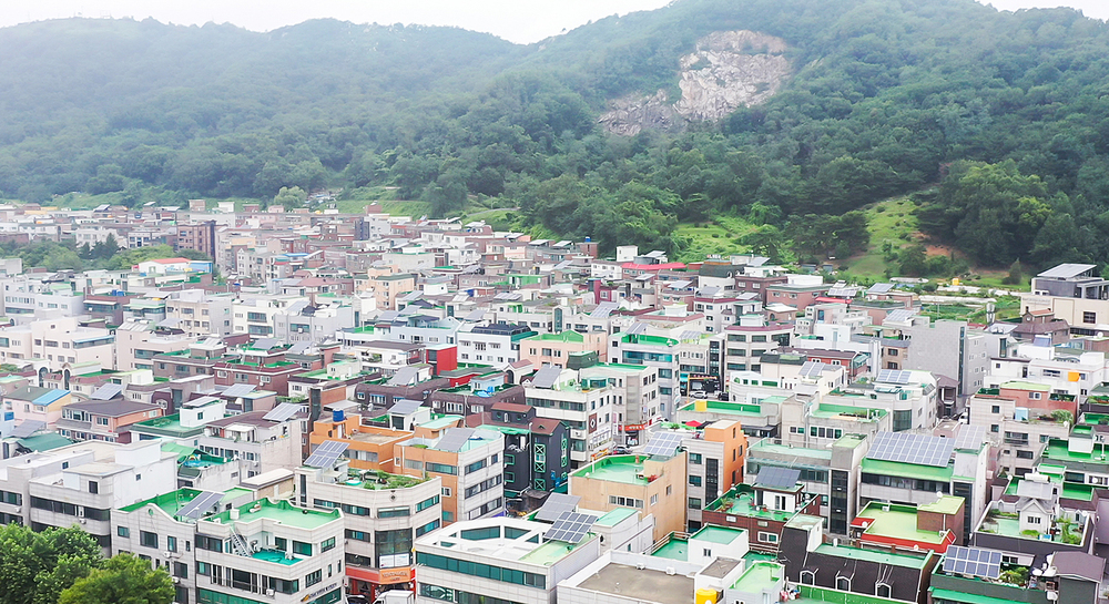 ▲ 고려인 밀집지역인 인천 함박마을 전경.