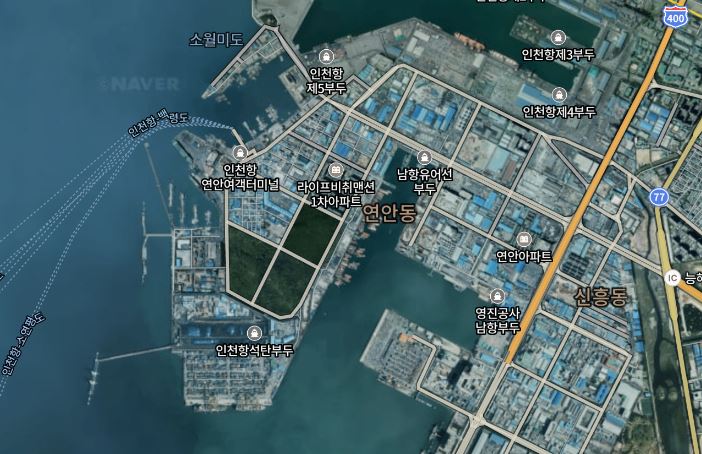 ▲ 인천시 중구 연안동 지도 캡처./자료제공=네이버 지도