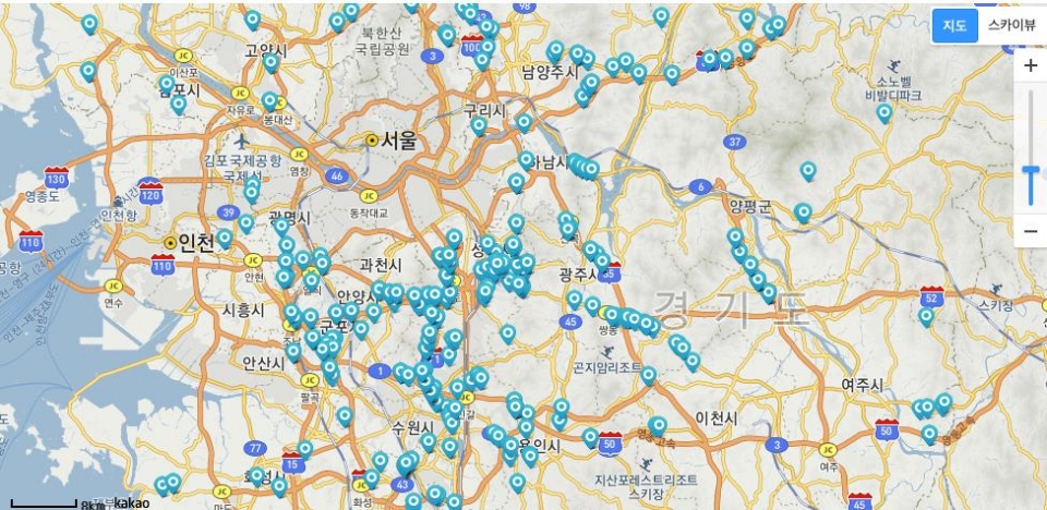 경기도가 도민의 안전한 생활을 위해 지방자치단체 중 최초로 경기도 터널 방재 시설 현황 정보를 공공데이터로 개방한다고 26일 밝혔다. 사진은 터널 방재 시설 현황. /사진제공=경기도