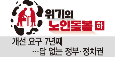 [위기의 노인 돌봄] (하) 개선 요구 7년째…답 없는 정부·정치권