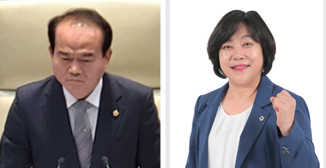 ▲ 성남시의회 이덕수 의장, 성해련(오른쪽) 의원. /인천일보 DB