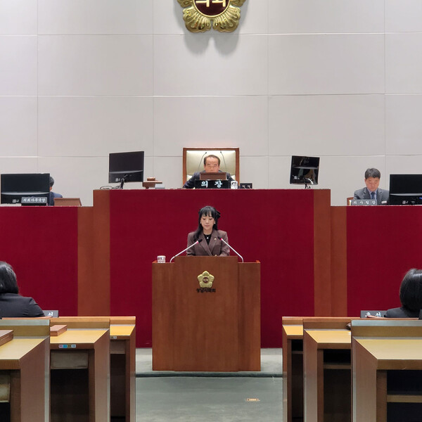 ▲ 이영경 의원이 신상발언을 하고 있다. /김규식 기자 kgs@incheonilbo.com