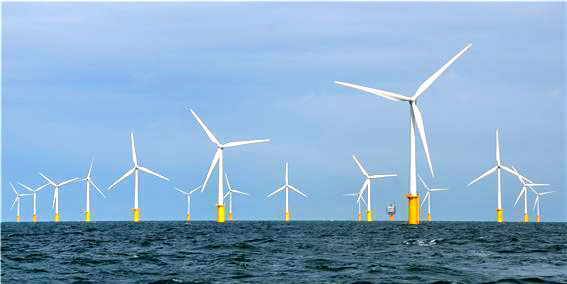 ▲ 해상풍력발전단지 모습. /사진제공=인천시