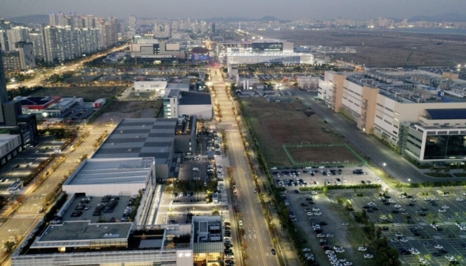 ▲ 삼성바이오, 엠코, 싸토리우스 등 업체 공장들이 입주해 있는 송도국제도시 5공구 전경 /인천일보DB