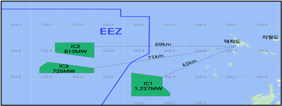 ▲ 인천시 공공 주도 해상풍력 사업 위치도. /제공=인천시