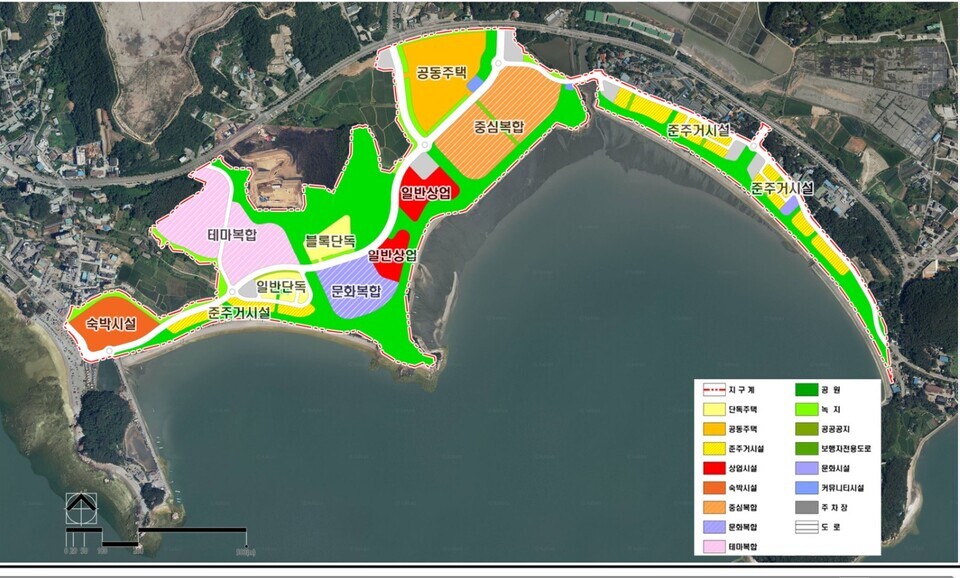 ▲ 용유지구 도시개발사업 토지이용 계획도. /출처=인천도시공사