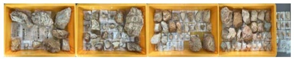 ▲ 인천 검암역세권 공공주택지구에서 발굴된 구석기 시대 뗀석기 유물들. /사진제공=서구