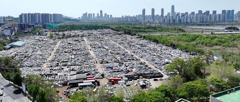 ▲ 도시개발 사업 예정 터로 잠정 계획된 인천시 연수구 옥련동 송도유원지 일대 전경. /인천일보DB