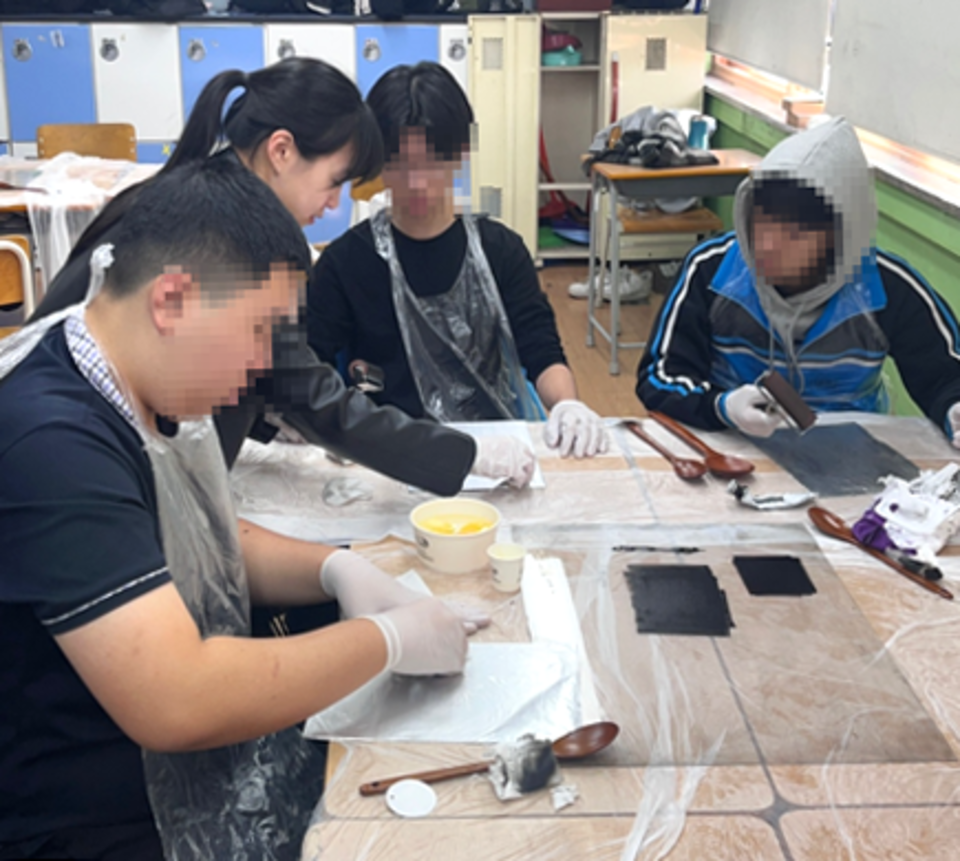 ▲ 나의 기억- 판화수업