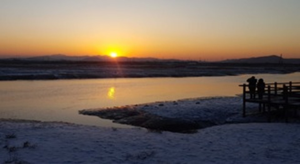 ▲ 인천 남동구 소래습지생태공원 낙조. /사진제공=인천시