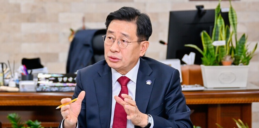 ▲ 전진선 양평군수는 “친환경농업은 양평의 선택이 아니라 우리의 의무이자 미래이다”라고 강조하고 있다. /사진제공=양평군