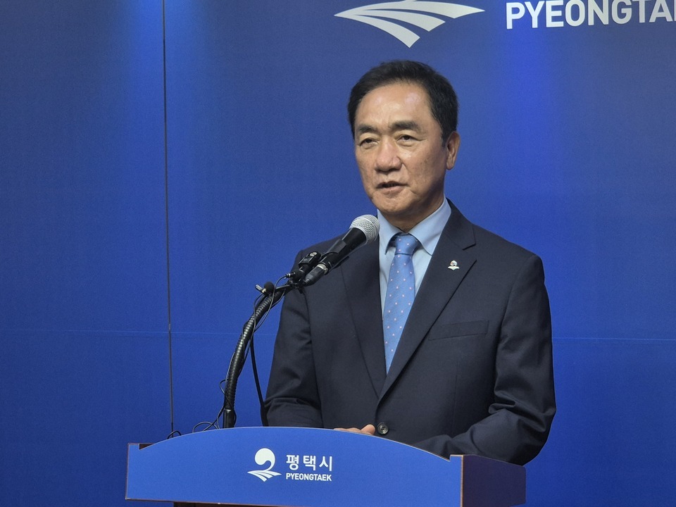 ▲ 정장선 평택시장. /사진=오원석 기자