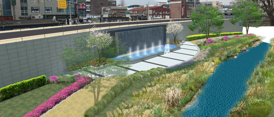 ▲ 양근천 조성 조감도. /사진제공=양평군