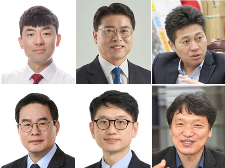 ▲ (왼쪽부터) 신성영 인천시의원, 홍인성 전 중구청장, 김정헌 중구청장, 김광호 중구의원, 박광운 영종전환포럼 대표, 강원모 전 인천시의원