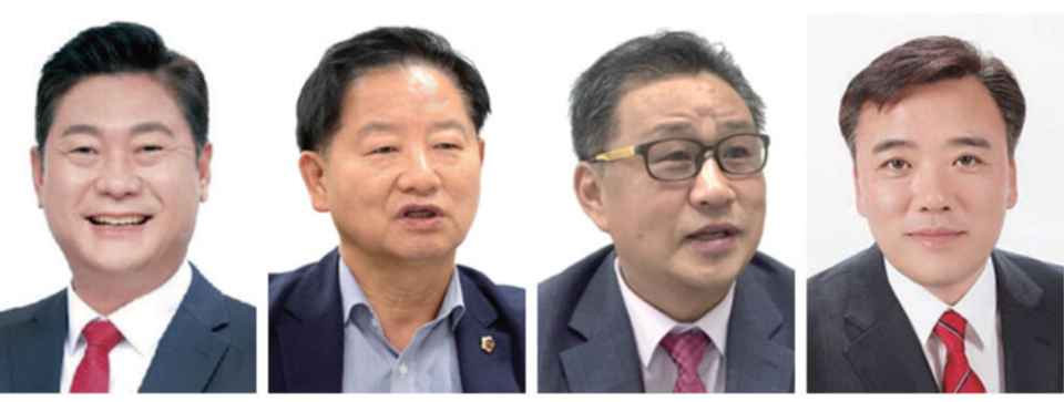 ▲ 이영훈 현 구청장(좌로부터)·김종배 시의원·아현영 전 구의원·최백규 전 구의원 /인천일보DB