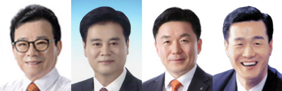 ▲ 김국환 구의원(좌로부터)·김준식 전 시의원·김희철 전 시의원·정지열 전 구의원 /인천일보DB