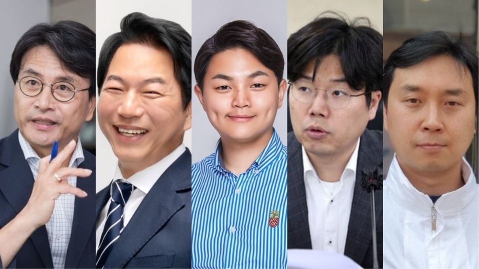 ▲ (왼쪽부터) 이재현 전 서구청장, 김종인 전 시의원, 정인갑 민주당 인천시당 수석대변인, 정종혁 시의원, 김용섭 조국혁신당 서구지역위원장.