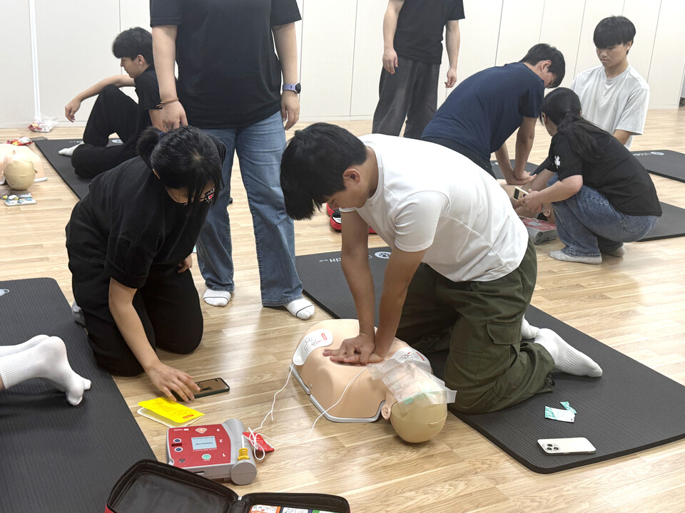 ▲ 지난 7월 원곡고등학교와 안산대학교가 연계해 진행한 대학연계특강./사진제공=원곡고등학교