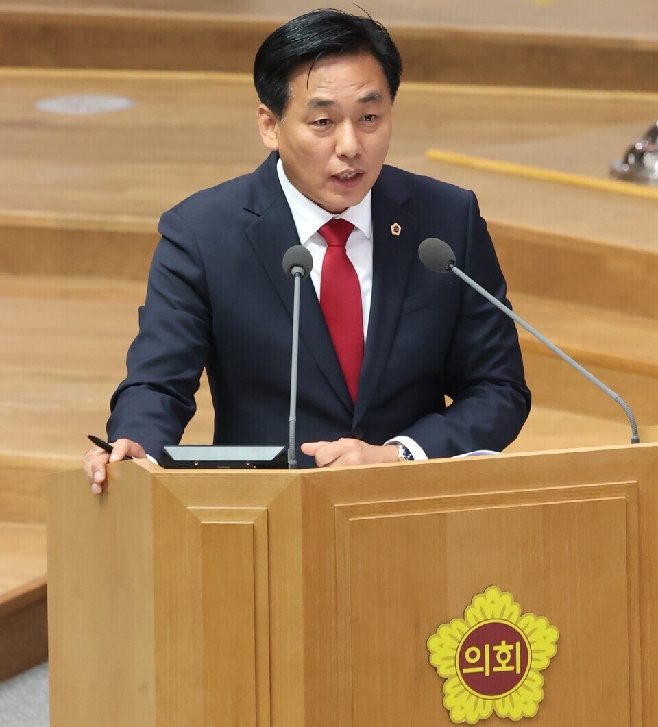 ▲ 구리교육청 분리 신설을 추진한 이은주 도의원  /사진제공=경기도의회