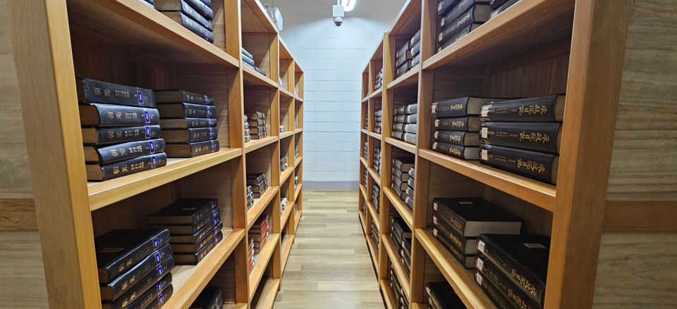 ▲ 경기도교육청평생학습관이 운영하고 있는 보존서고./사진제공=경기도교육청평생학습관