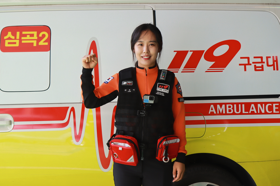 ▲ 부천소방서 구급대원 박은미 소방교.