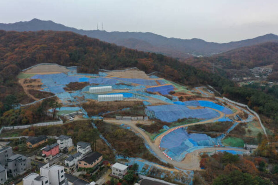 ▲ 용인시 수지구 고기동 노인복지주택 현장. /인천일보 DB