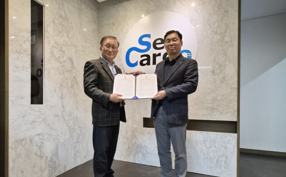 ▲ 경복대 서비스경영학과는 (주)씨카고와 업무협약을 맺고 AI 기반 유통물류 전문가를 양성하는데, 협력하기로 했다