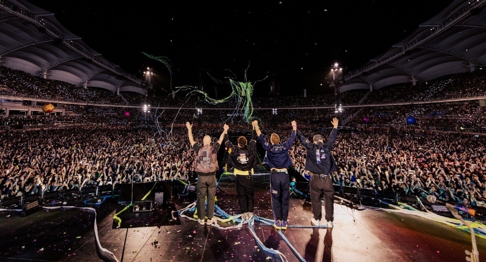 ▲ 지난 4월 내한 공연한 콜드플레이 공연 모습. /사진제공=고양시