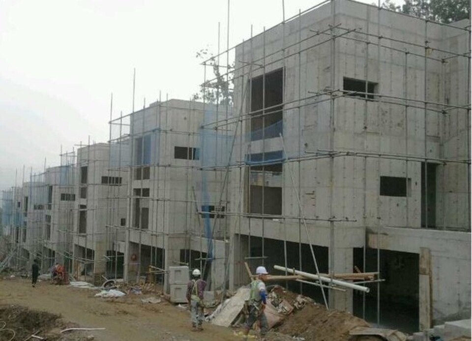 ▲ 현재 GH와 보상문제로 공사가 중단된 용인 보정동 전원주택 사업부지 현장 모습. /인천일보 DB