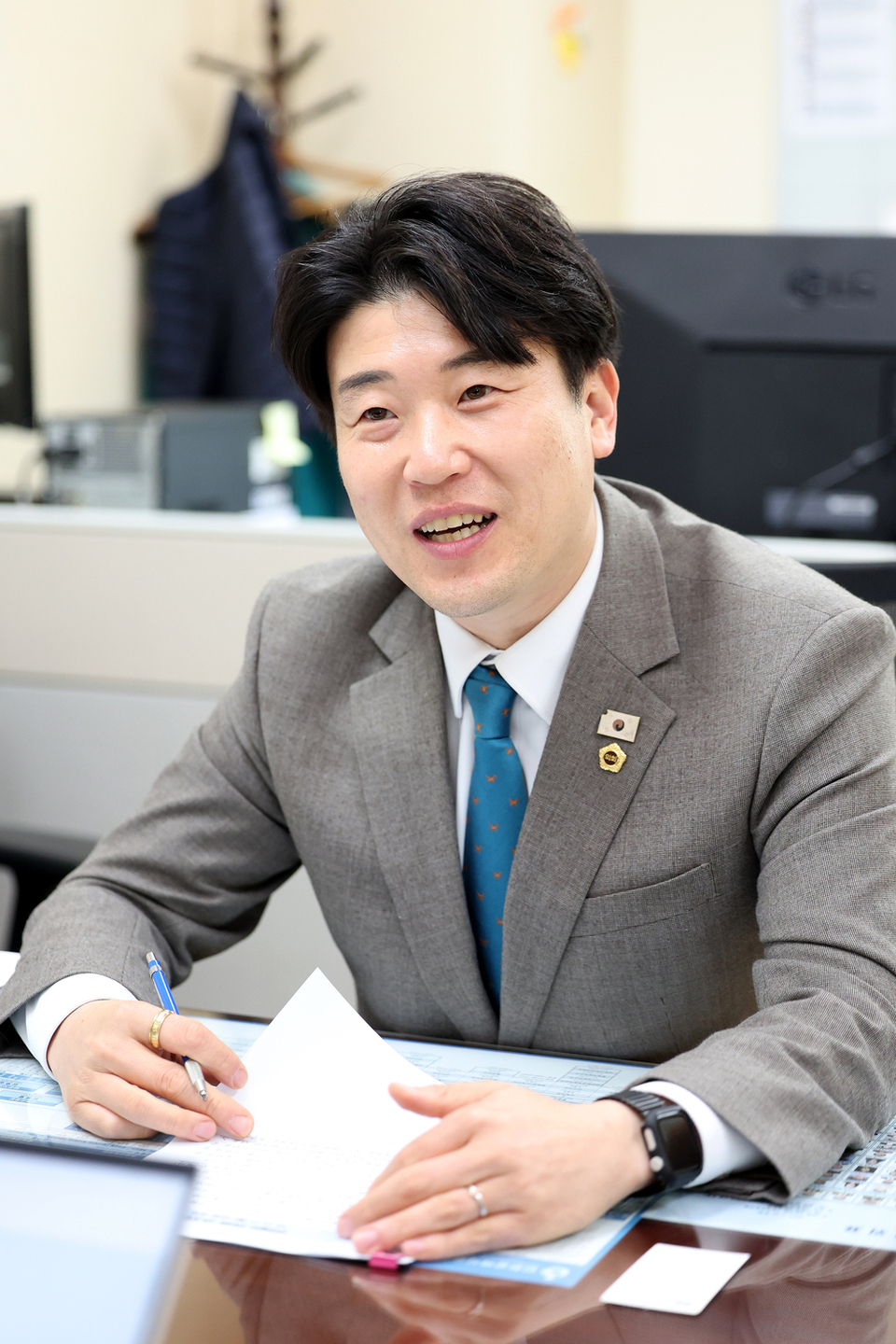 ▲ 문세종 인천시의원이 19일 인천일보와 인터뷰에서 임기 내 의정 활동 계획을 설명하고 있다. /사진제공=인천시의회