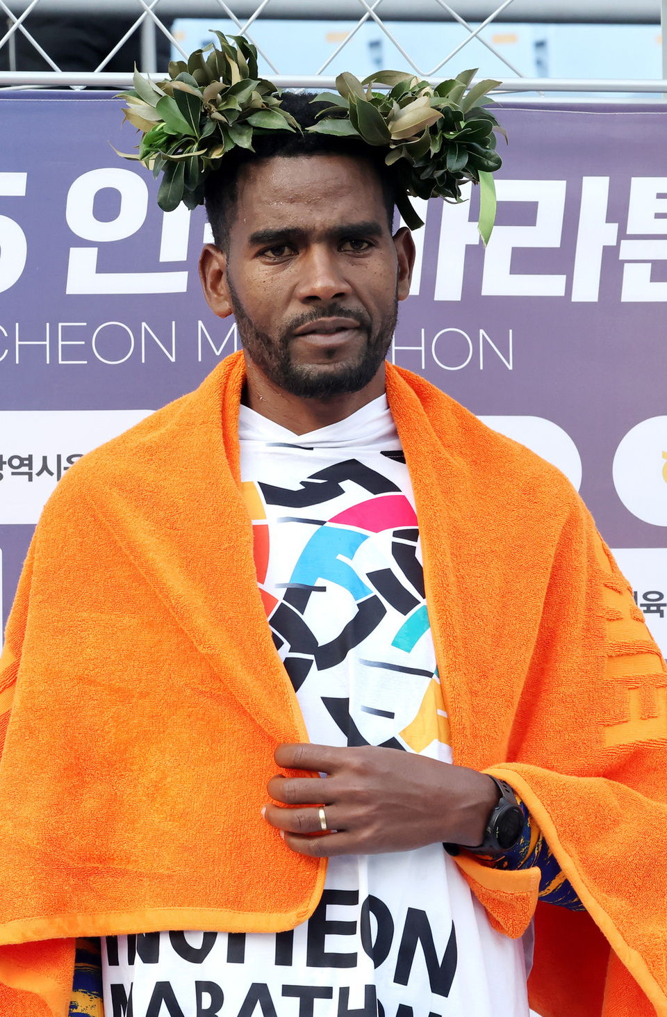 ▲ 2025 인천마라톤 엘리트 국제부 男 우승 게르바 베아타 디바바(25) 선수. /이재민 기자 leejm@incheonilbo.com
