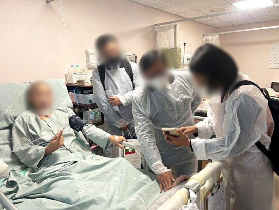 ▲ 광명~서울 고속도로 공사 현장에서 감전 사고로 크게 다친 30대 미얀마 노동자/사진제공=미얀마 대사관 페이스북