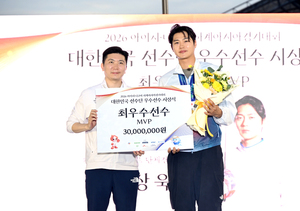 [제107회 전국체전] 대한체육회, ‘2026 아이치·나고야 아시안게임’ 우수선수 시상식 제주 전국체전 홍보관서 개최